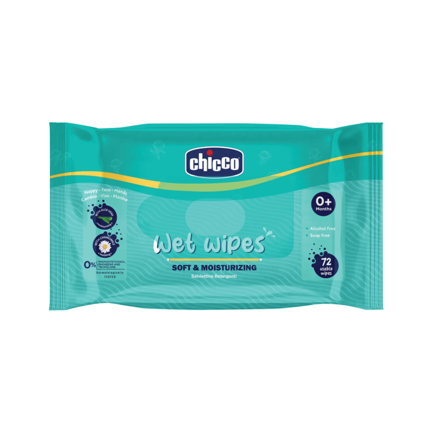 Wet Wipes Sticker Pack of 1 72 Pcs