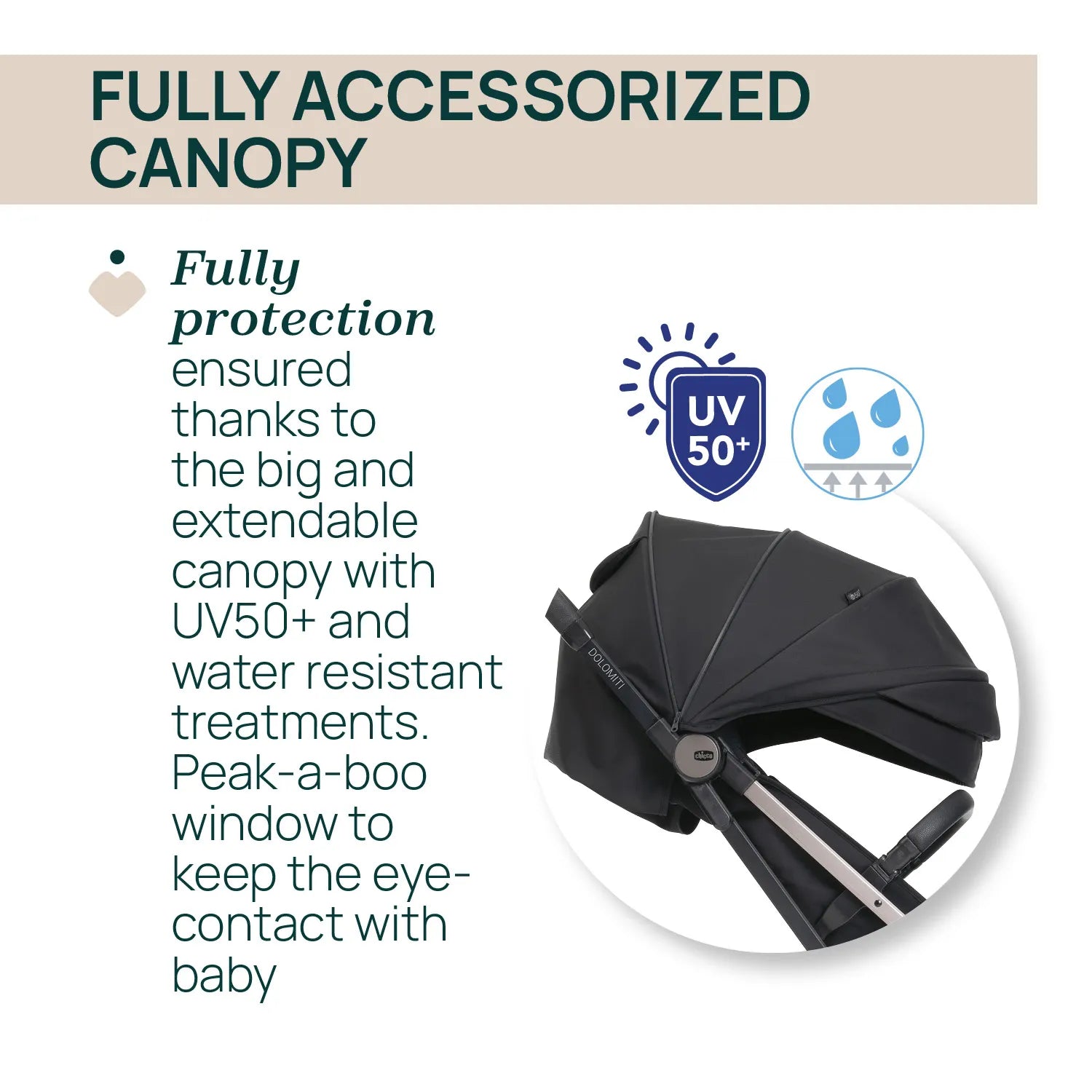 Dolomiti Charcoal Stroller