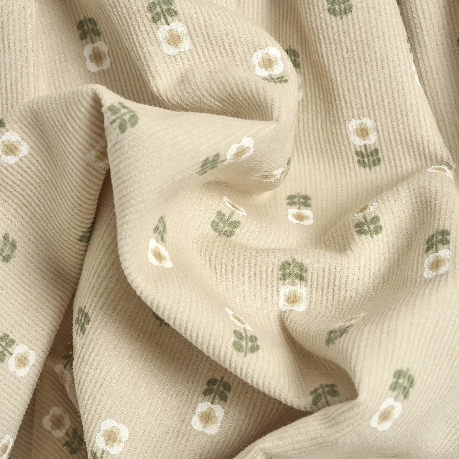 Girls Beige Floral Printed A-Line Dress