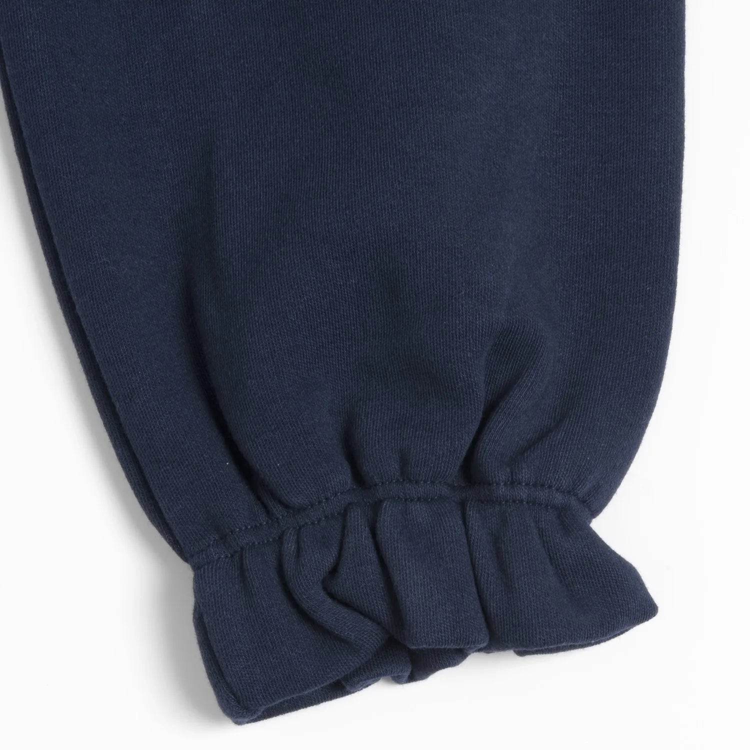 Girls Dark Blue Embellished Long Sleeve Dress