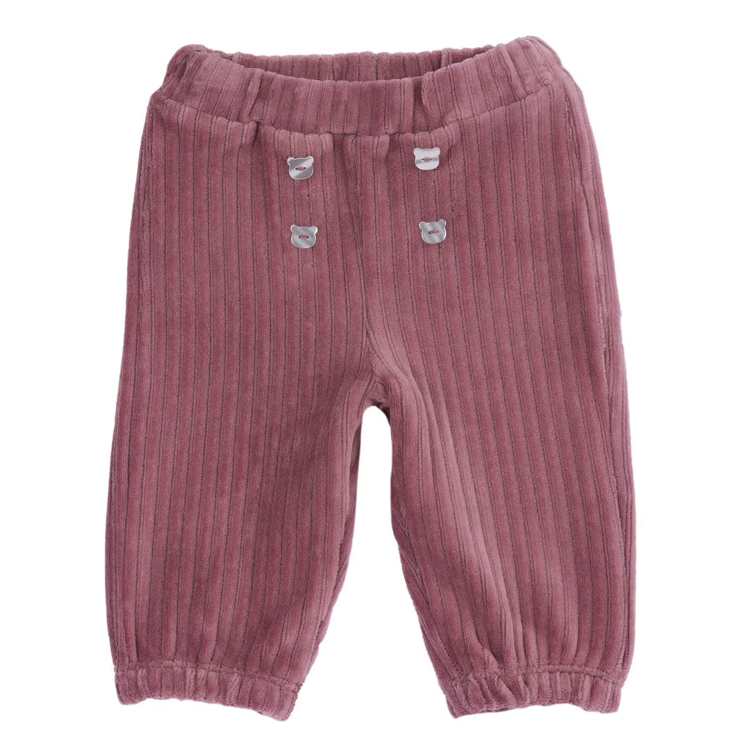 Girls Dark Pink Embellished Joggers