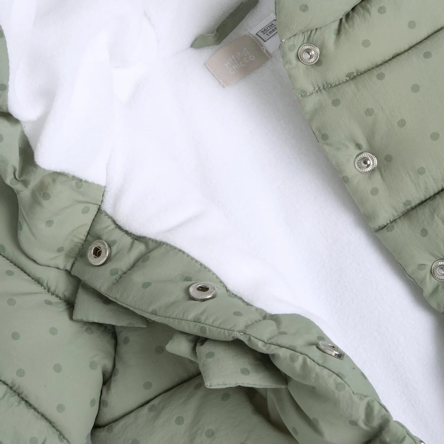 Girls Light Green Embellished Hooded Jacket