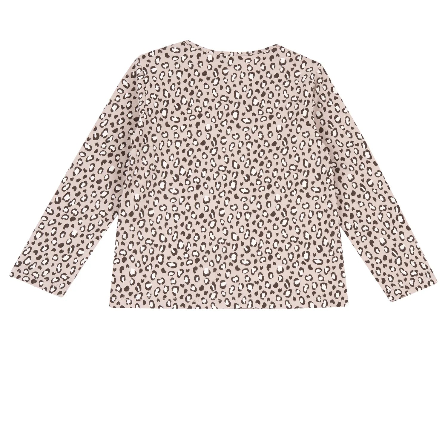 Girls Light Pink All Over Printed T-shirt