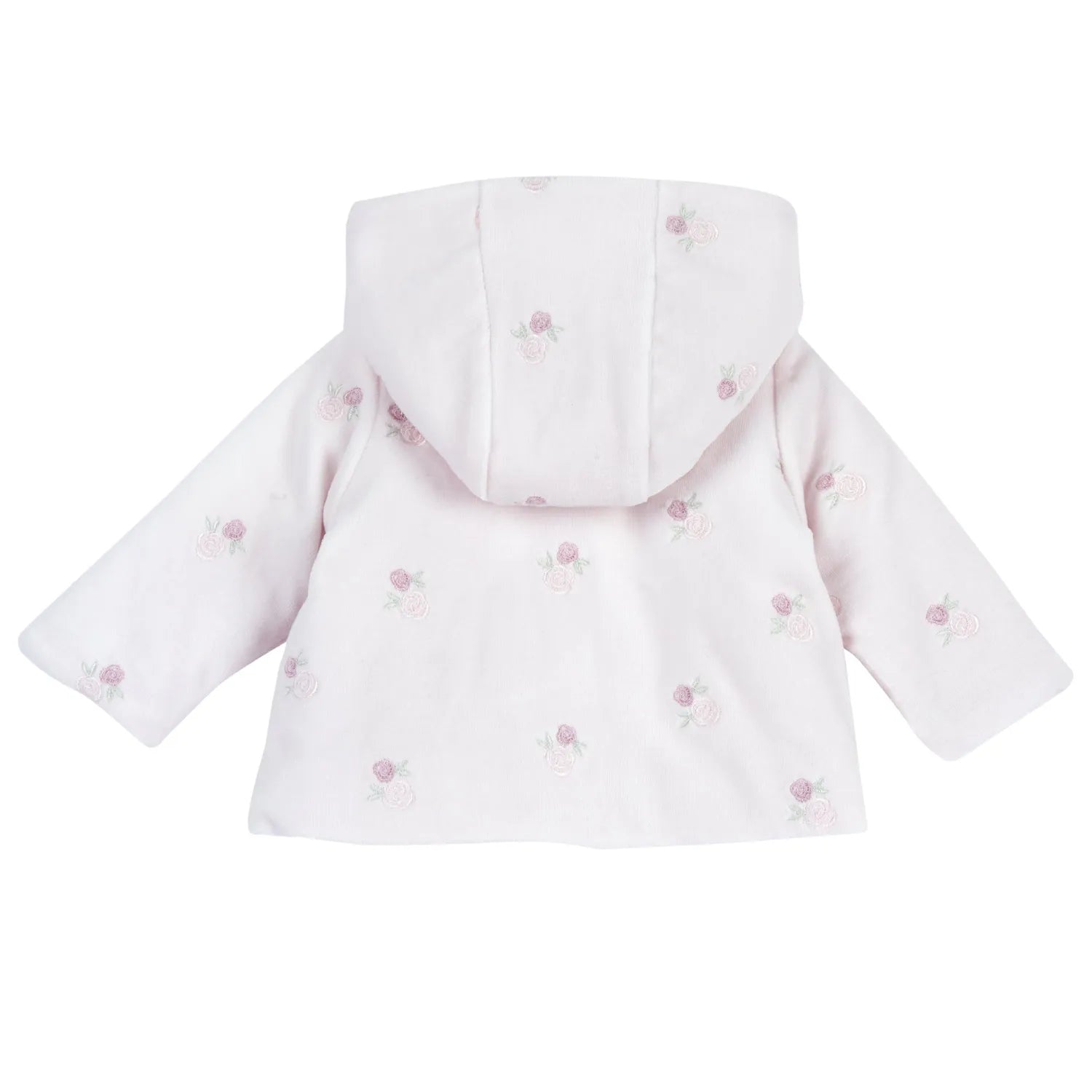 Girls Light Pink Embroidered Sweatshirt