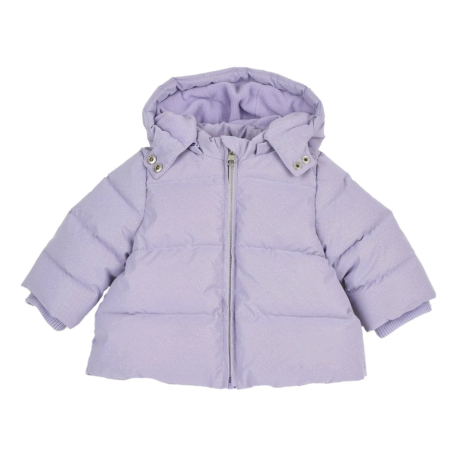Girls Lilac Solid Jacket