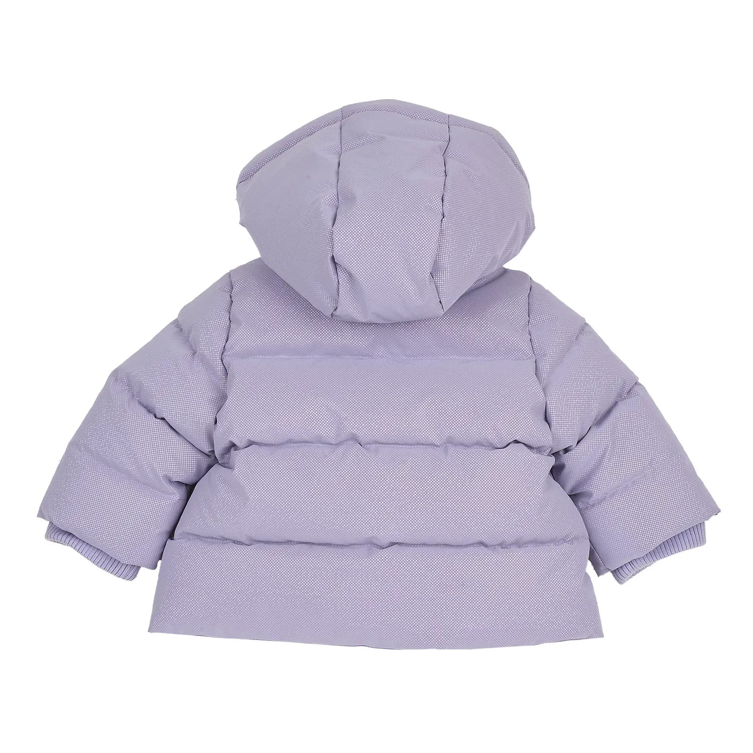 Girls Lilac Solid Jacket