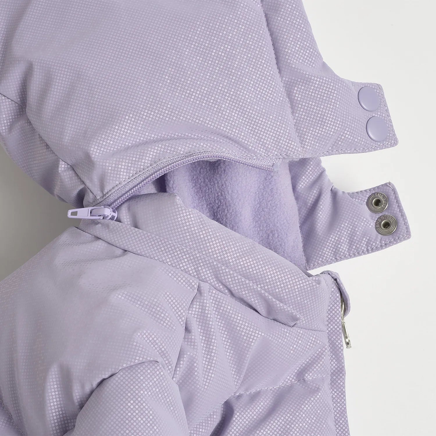 Girls Lilac Solid Jacket