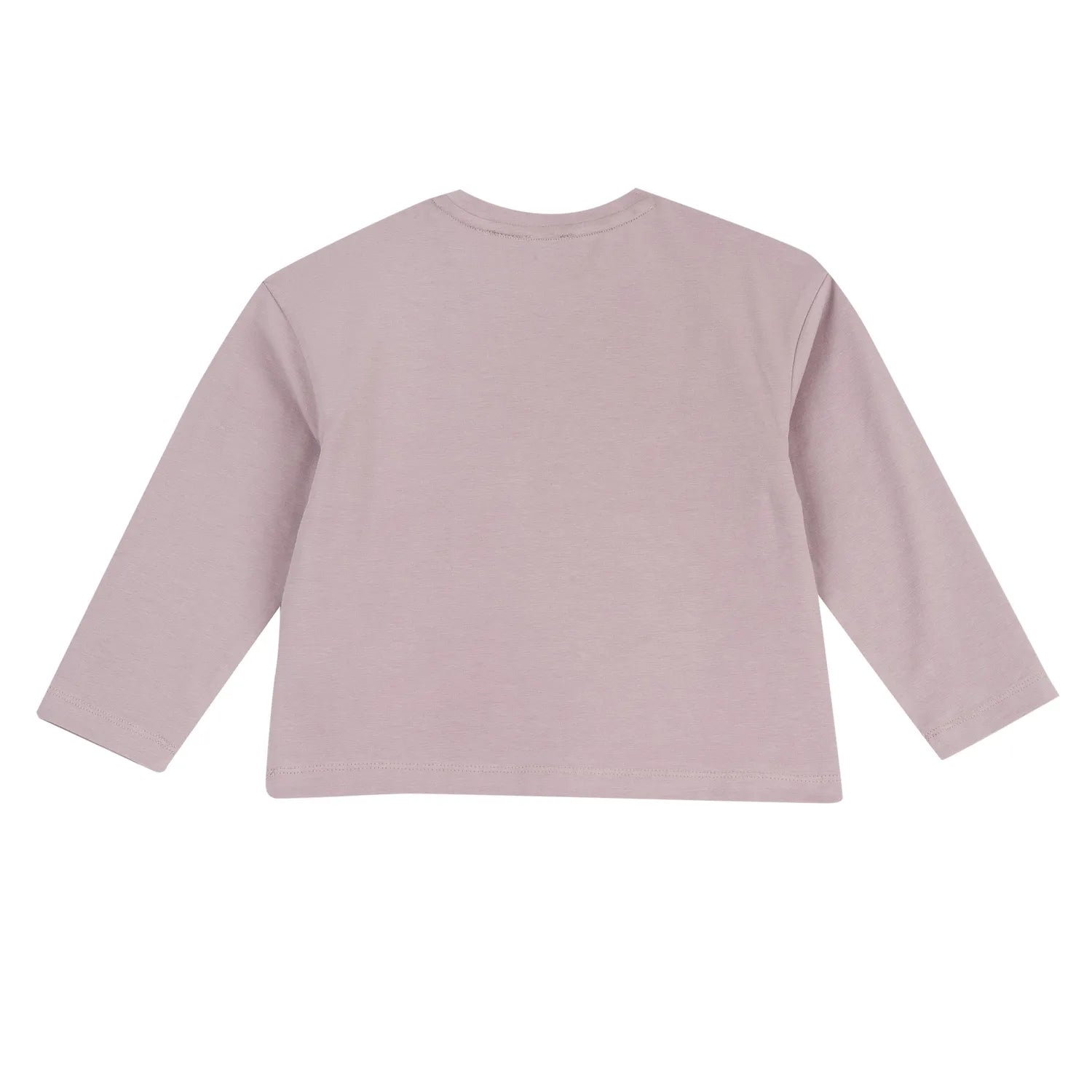 Girls Medium Lilac Embellished Long Sleeve T-shirt