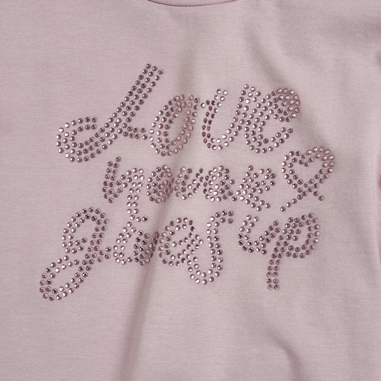 Girls Medium Lilac Embellished Long Sleeve T-shirt
