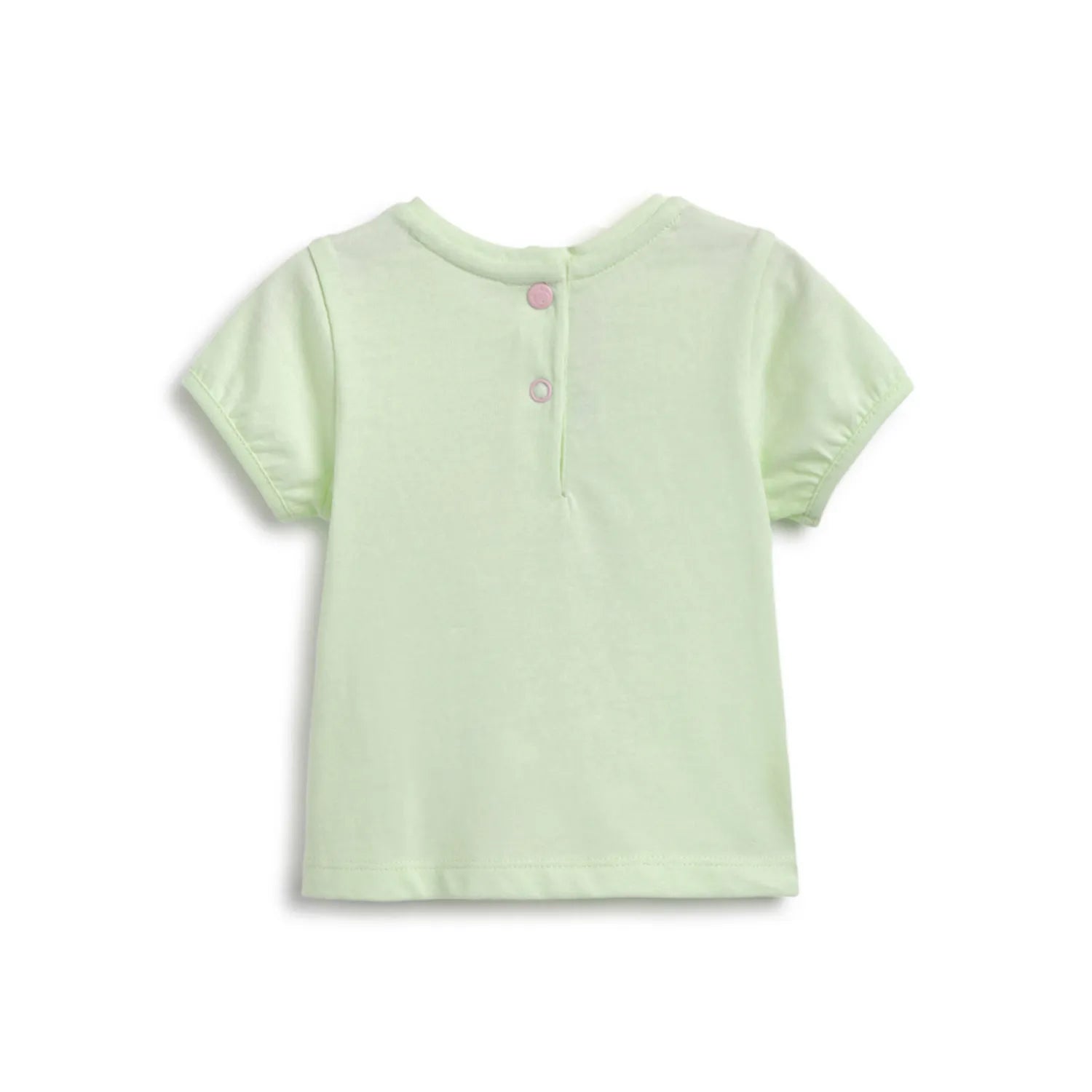 Girls Printed Cotton T-Shirt With Shorts