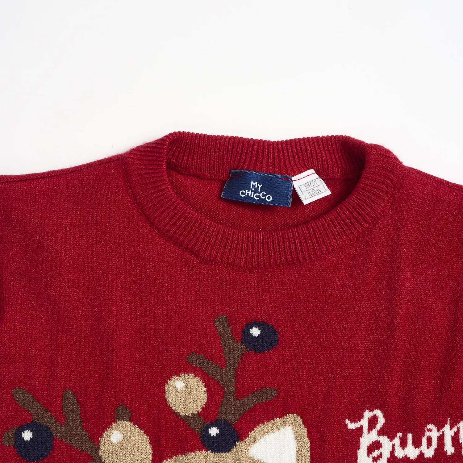 Girls Red Printed Pullover