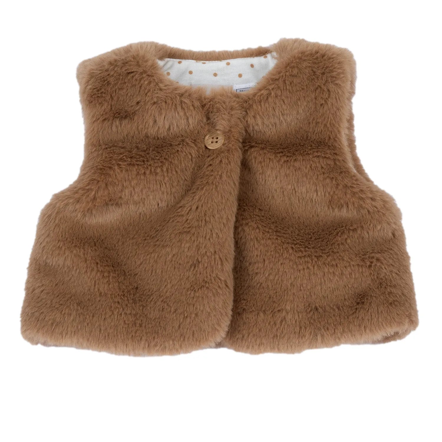 Girls Solid Woven Waistcoat