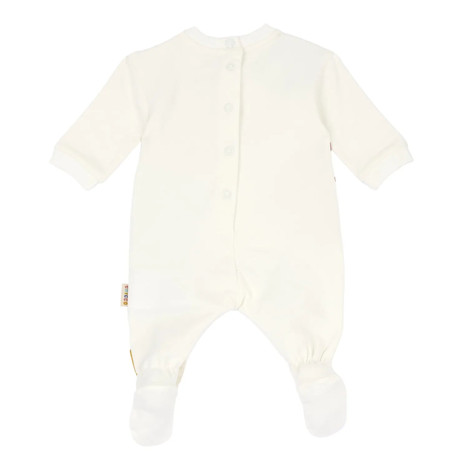 Infants Printed Fleece Leg Opening Babysuit