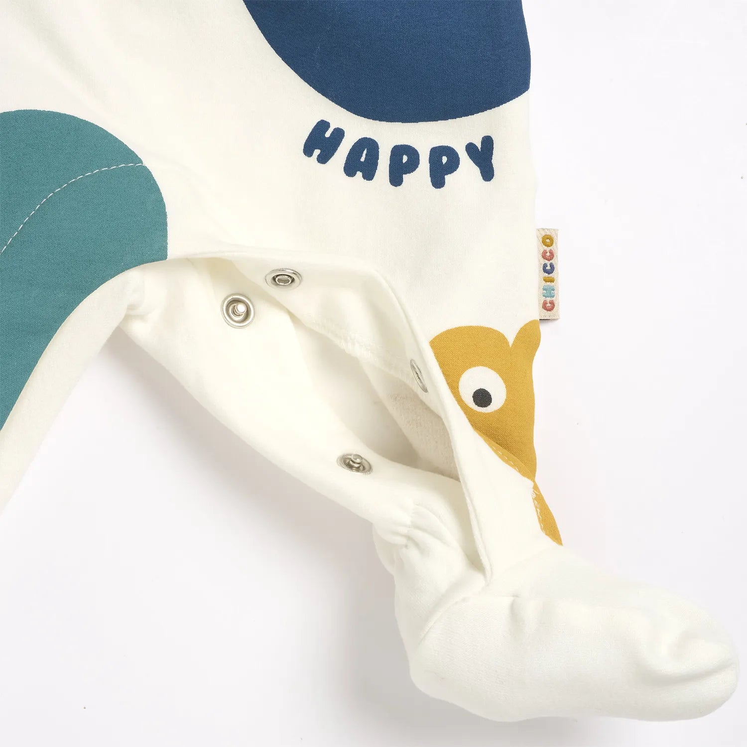 Infants Printed Fleece Leg Opening Babysuit