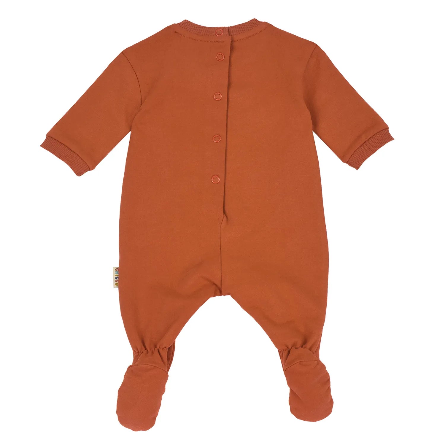 Infants Printed Fleece Leg Opening Babysuit