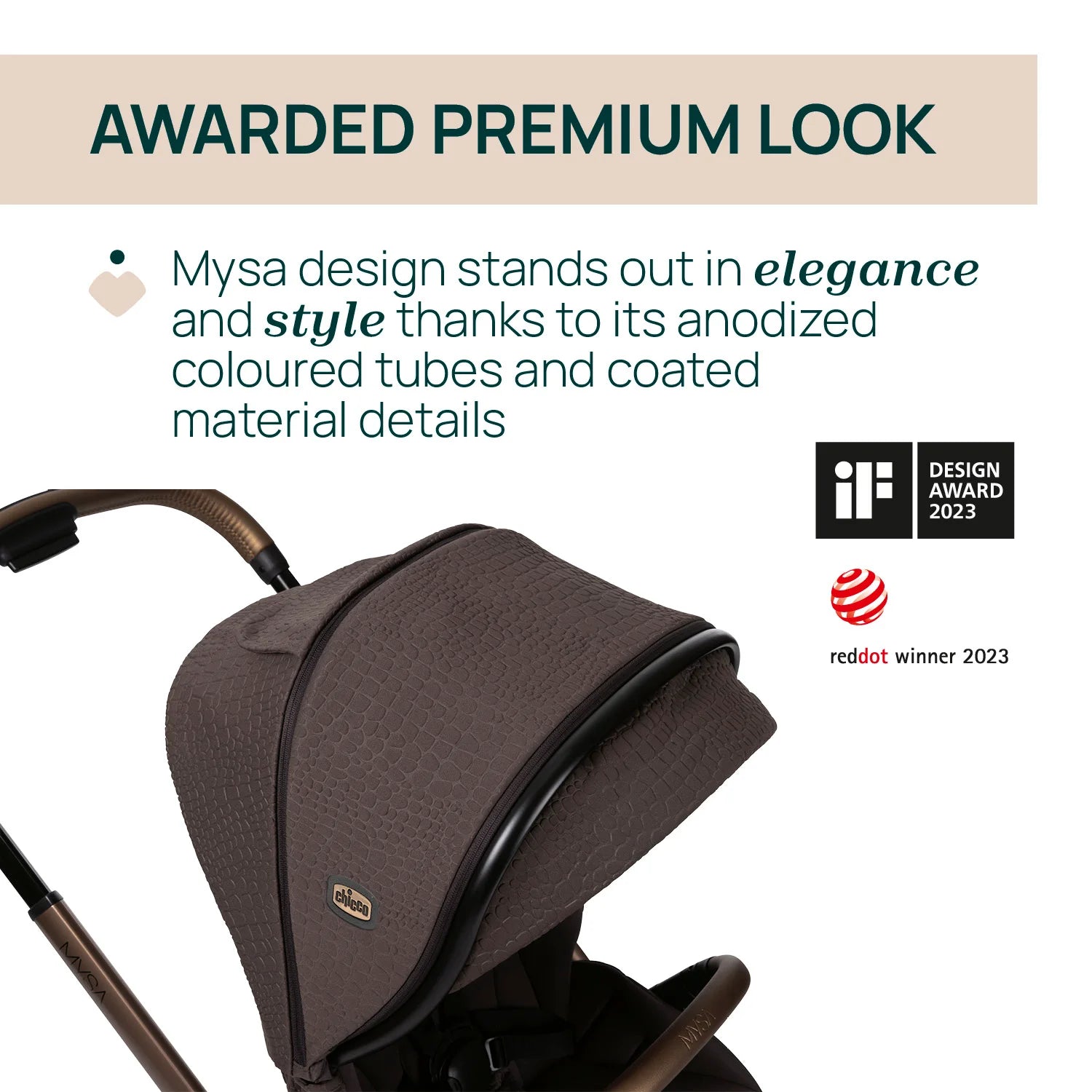 Mysa Stroller Bronze Lizard