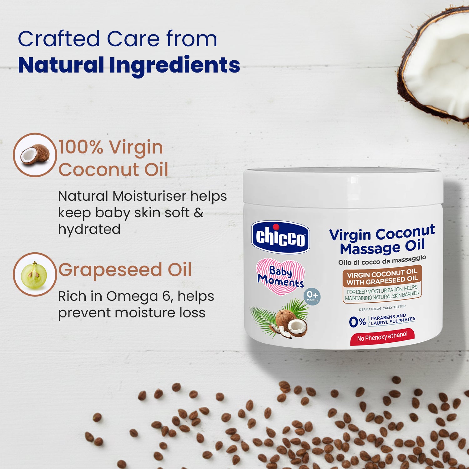 Baby Moments Virgin Coconut Massage Oil 200 ml