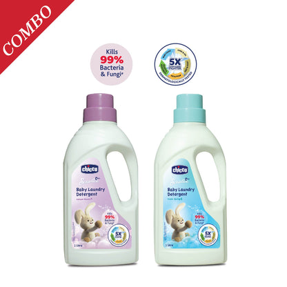Laundry Detergent Delicate Flowers 1000ml &amp; Laundry Detergent Fresh Spring 1000ml