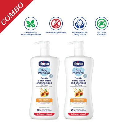 Gentle Bodywash &amp; Shampoo 500ml Pack of 2