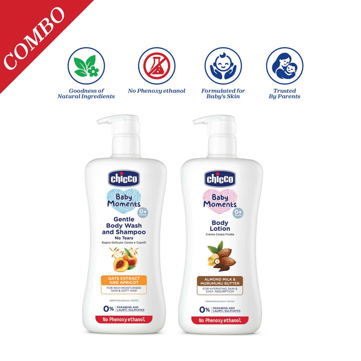 Gentle Bodywash and Shampoo 500ml &amp; Body Lotion 500ml