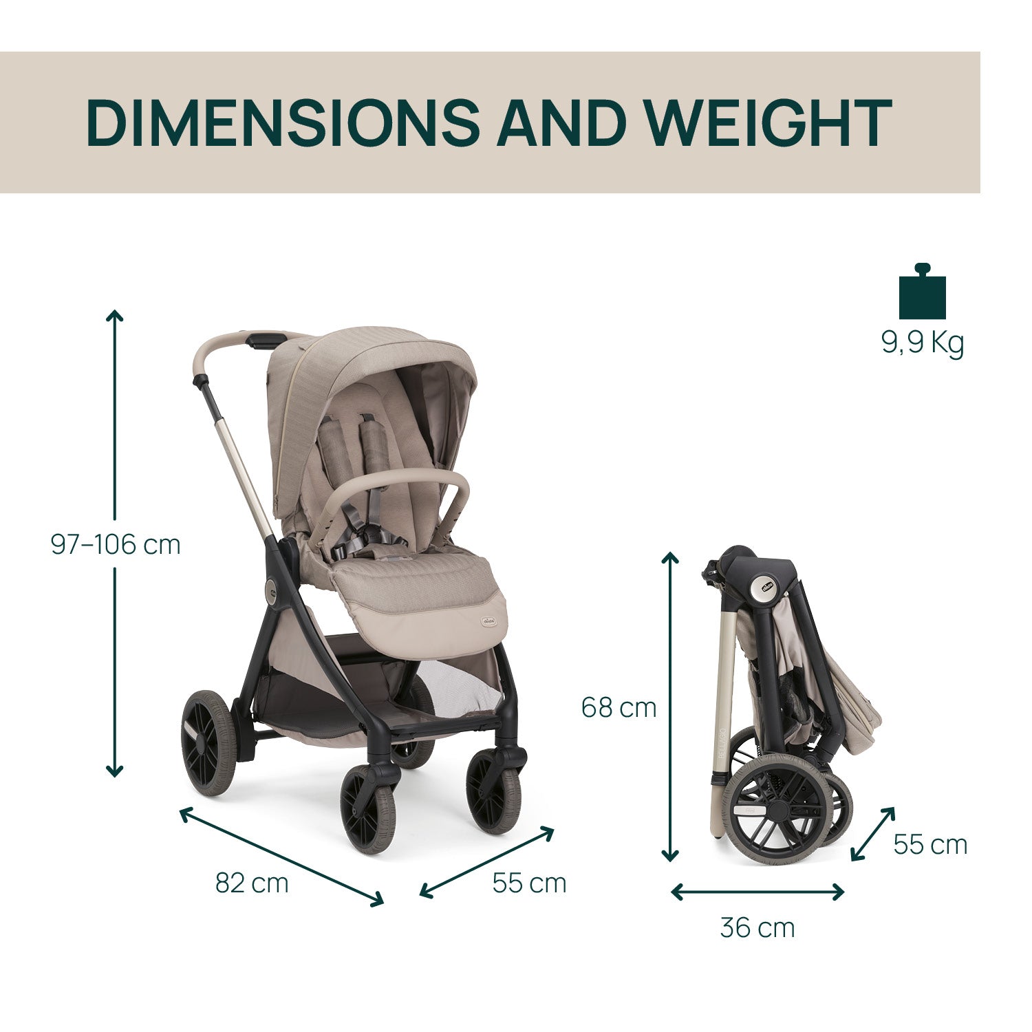 Bellagio Primo Stroller Como Lake