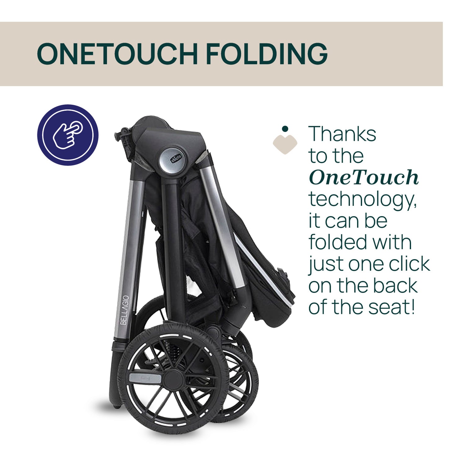 Bellagio Primo Stroller Enchanting Silver