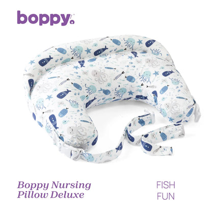 Boppy Nursing Pillow Deluxe Fish Fun
