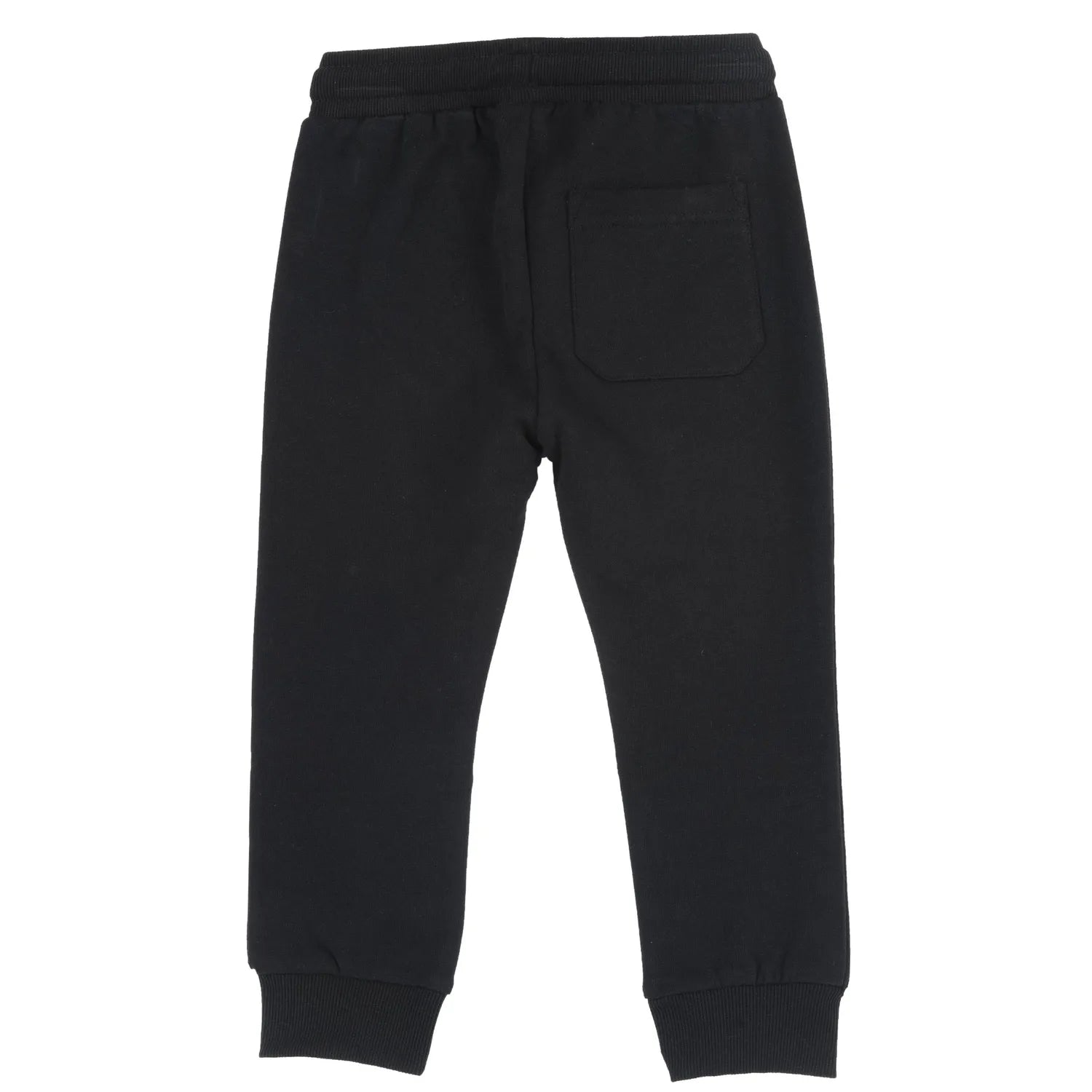 Boys Black Printed Joggers