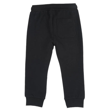 Boys Black Printed Joggers