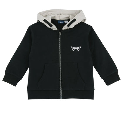 Boys Black Printed Sweatshirt