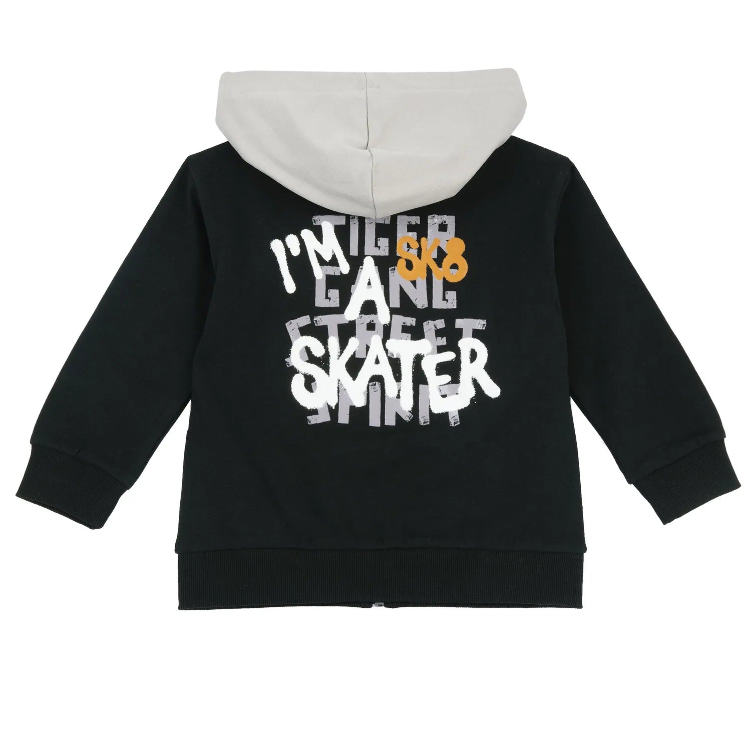 Boys Black Printed Sweatshirt