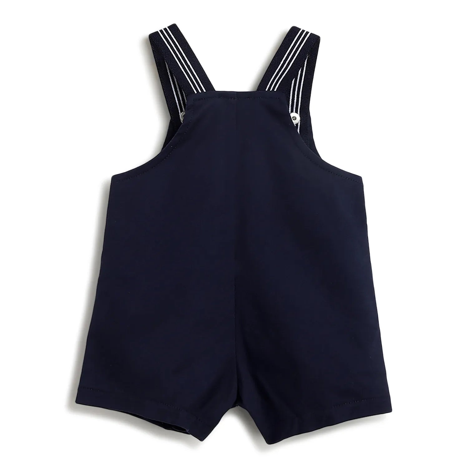 Boys Blue Printed Cotton Dungaree
