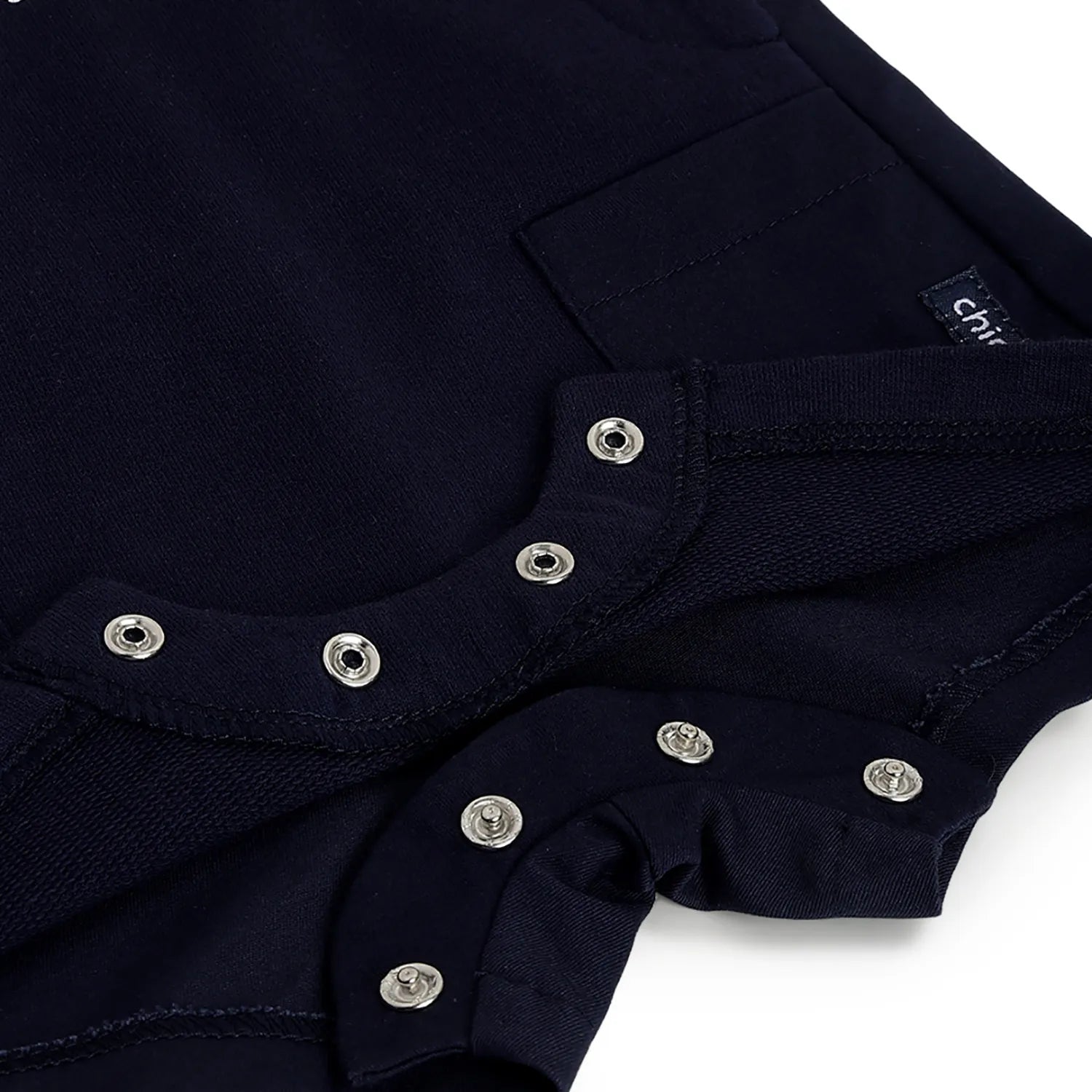 Boys Blue Printed Cotton Dungaree