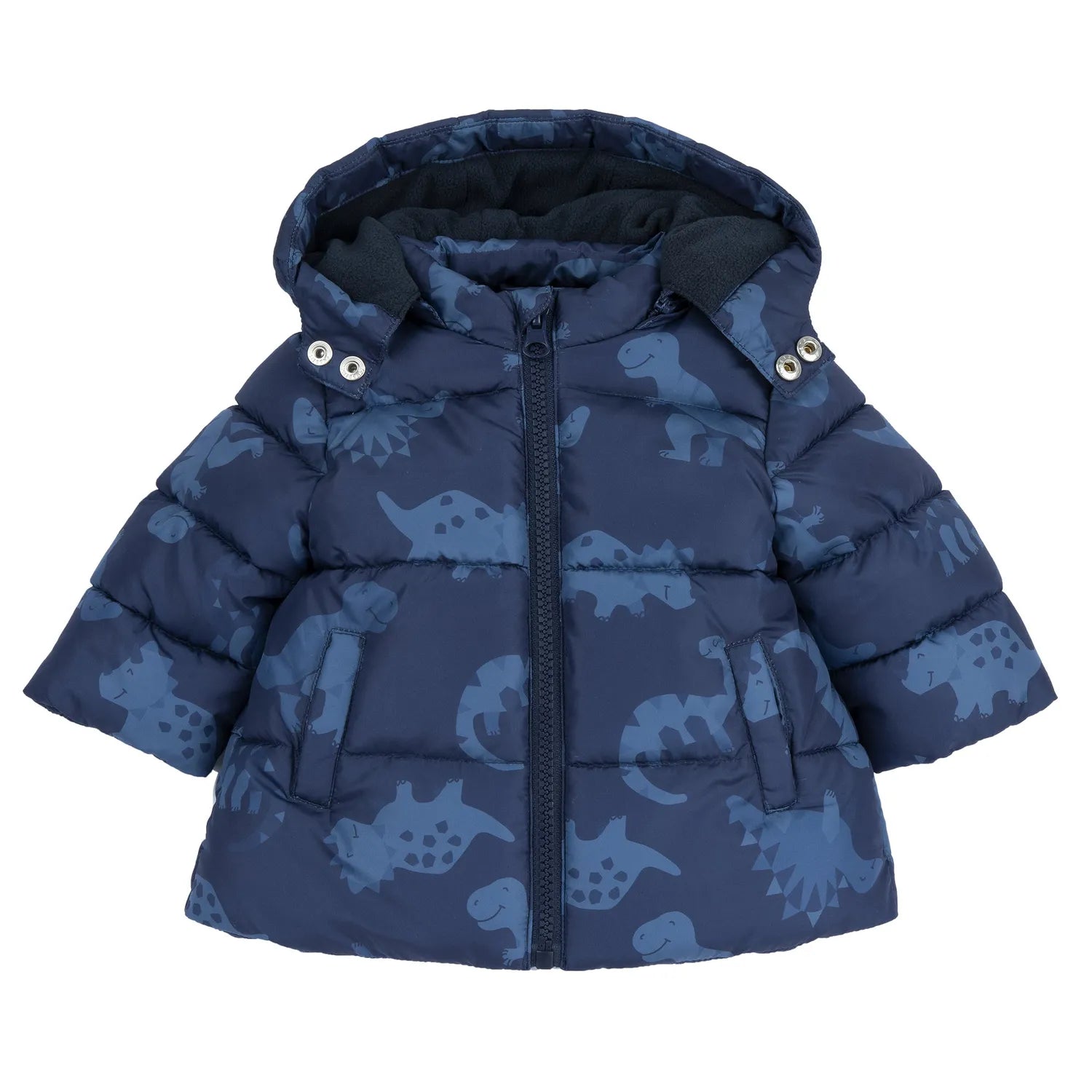 Boys Blue Printed Jacket
