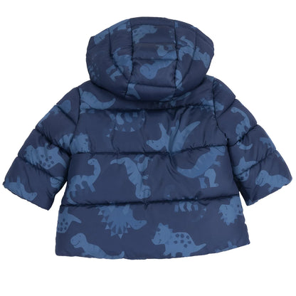 Boys Blue Printed Jacket