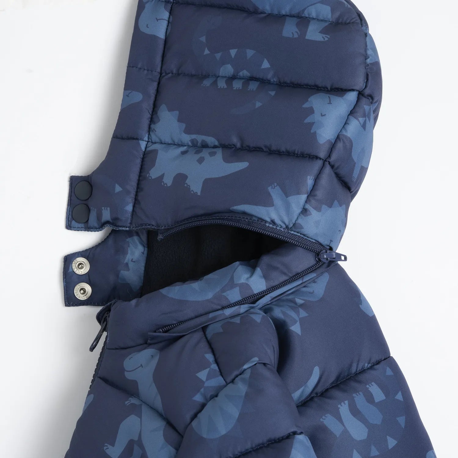 Boys Blue Printed Jacket