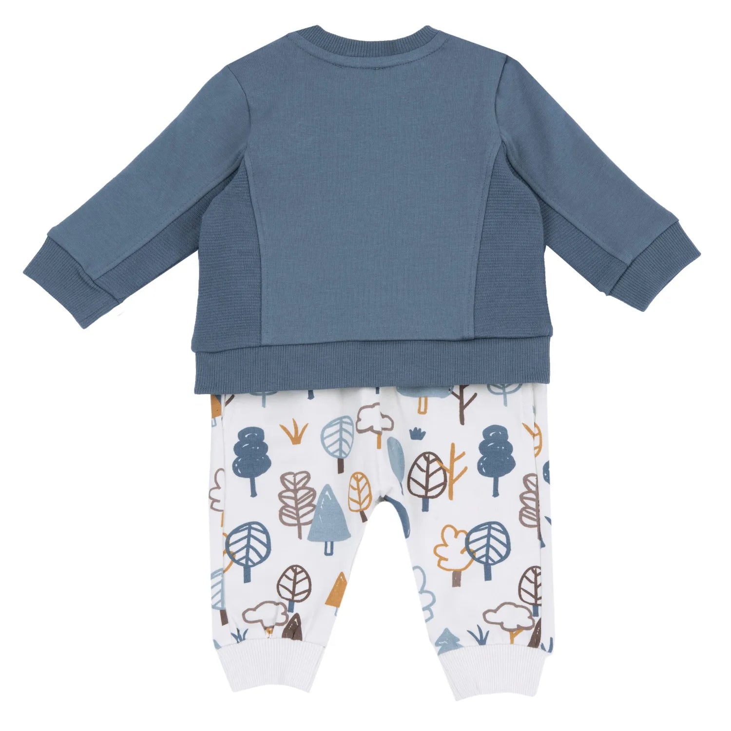 Boys Blue Printed Sweatshirt with Long Trouser