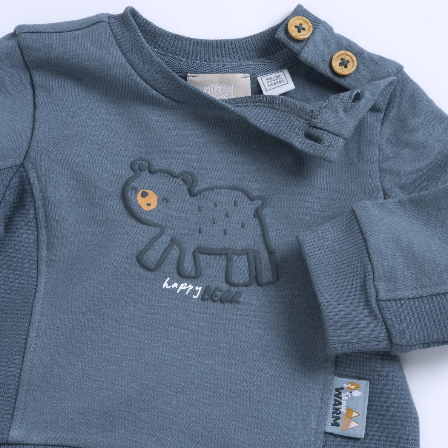 Boys Blue Printed Sweatshirt with Long Trouser