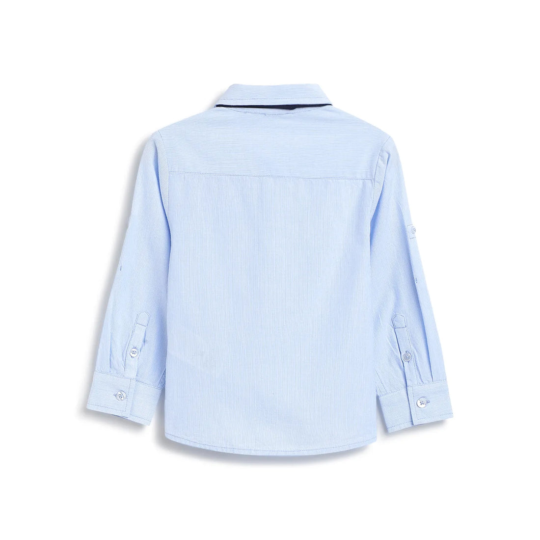 Boys Blue Solid Casual Shirt