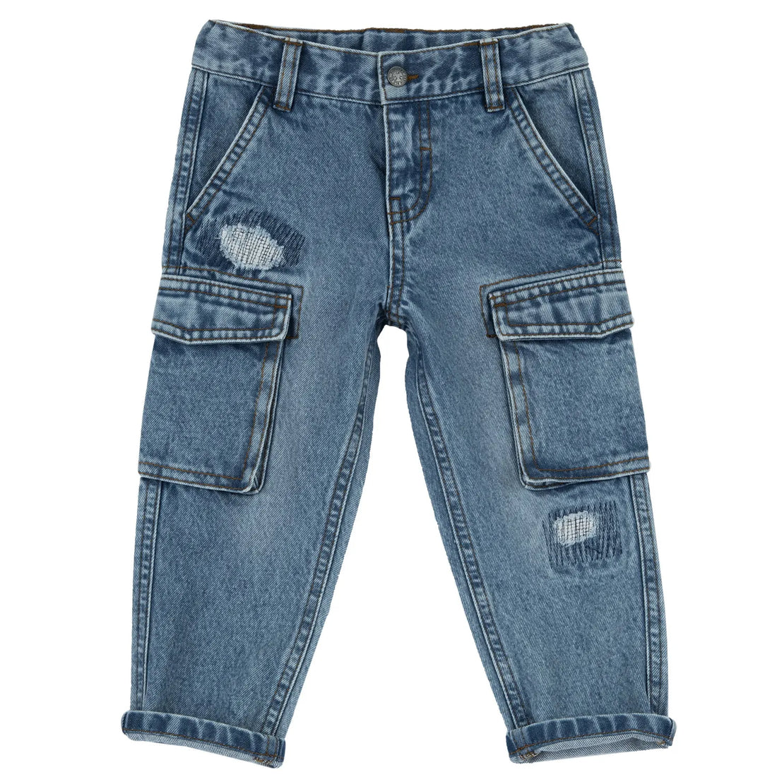 Boys Blue Woven Jeans