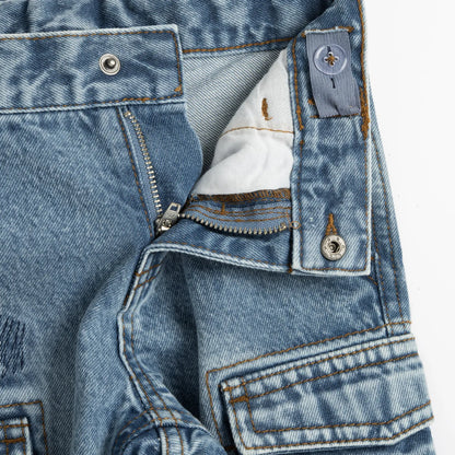 Boys Blue Woven Jeans