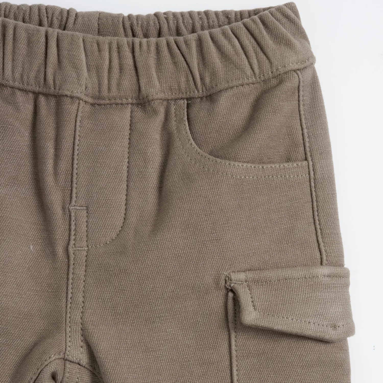 Boys Brown Self Design Joggers