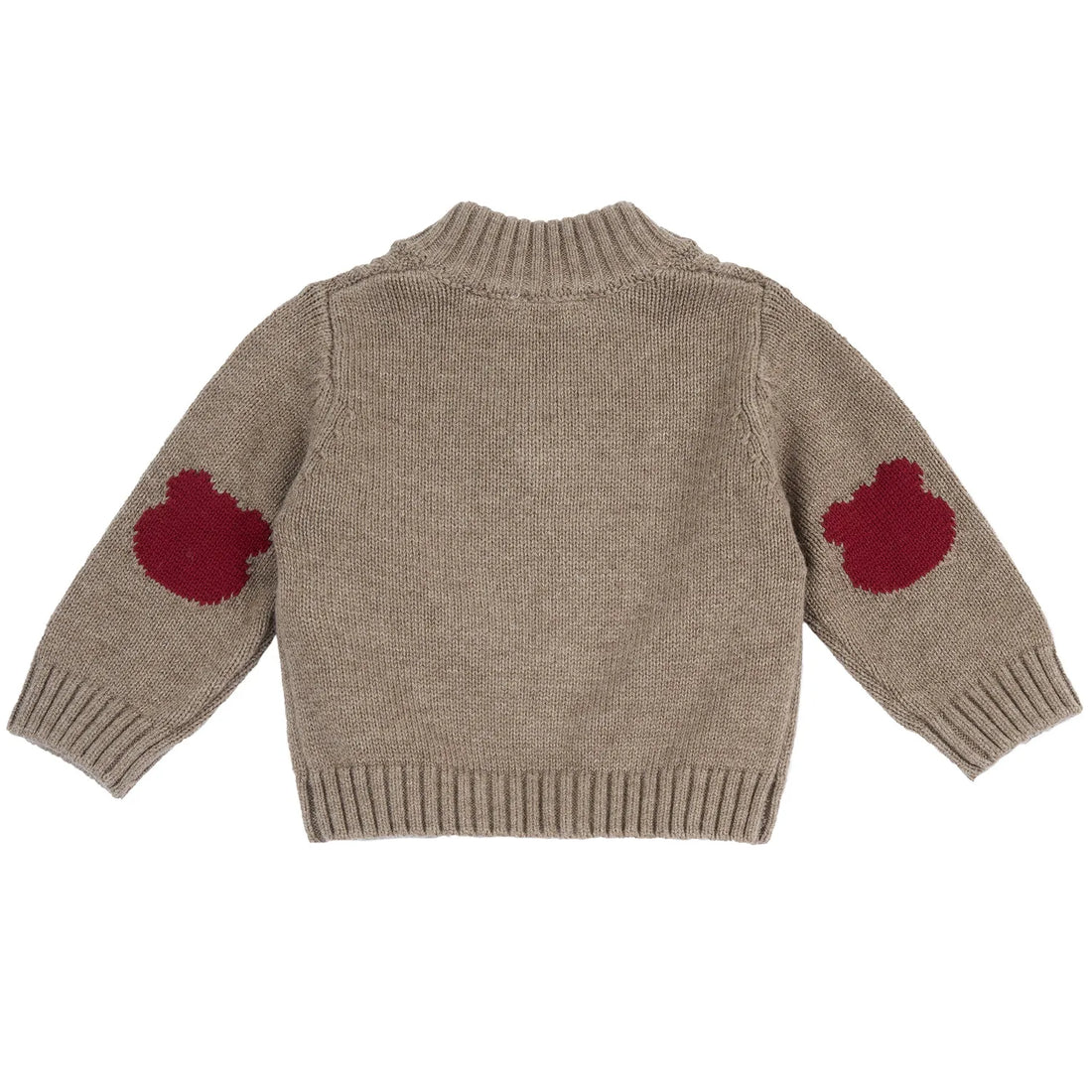 Boys Brown Solid Cardigan