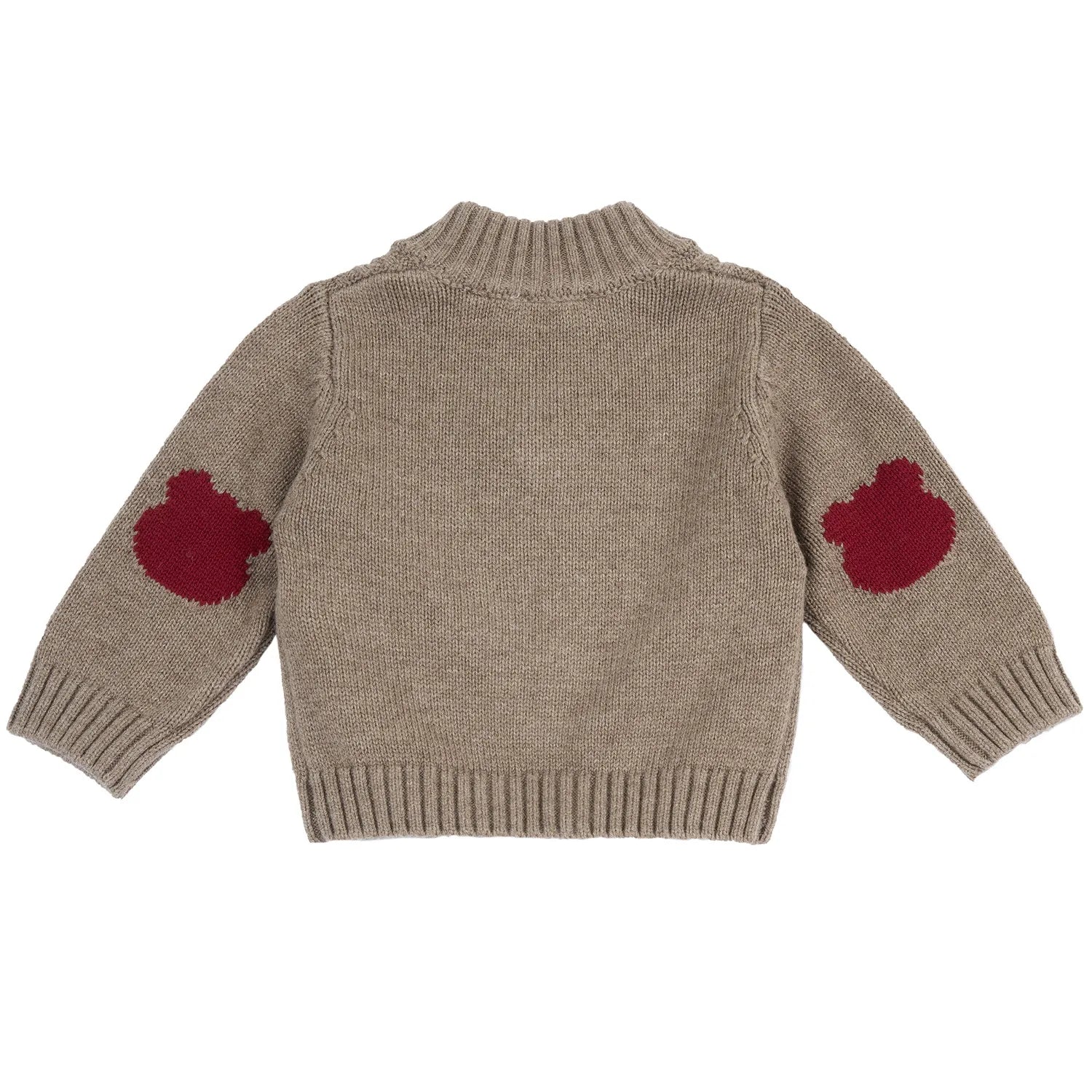 Boys Brown Solid Cardigan