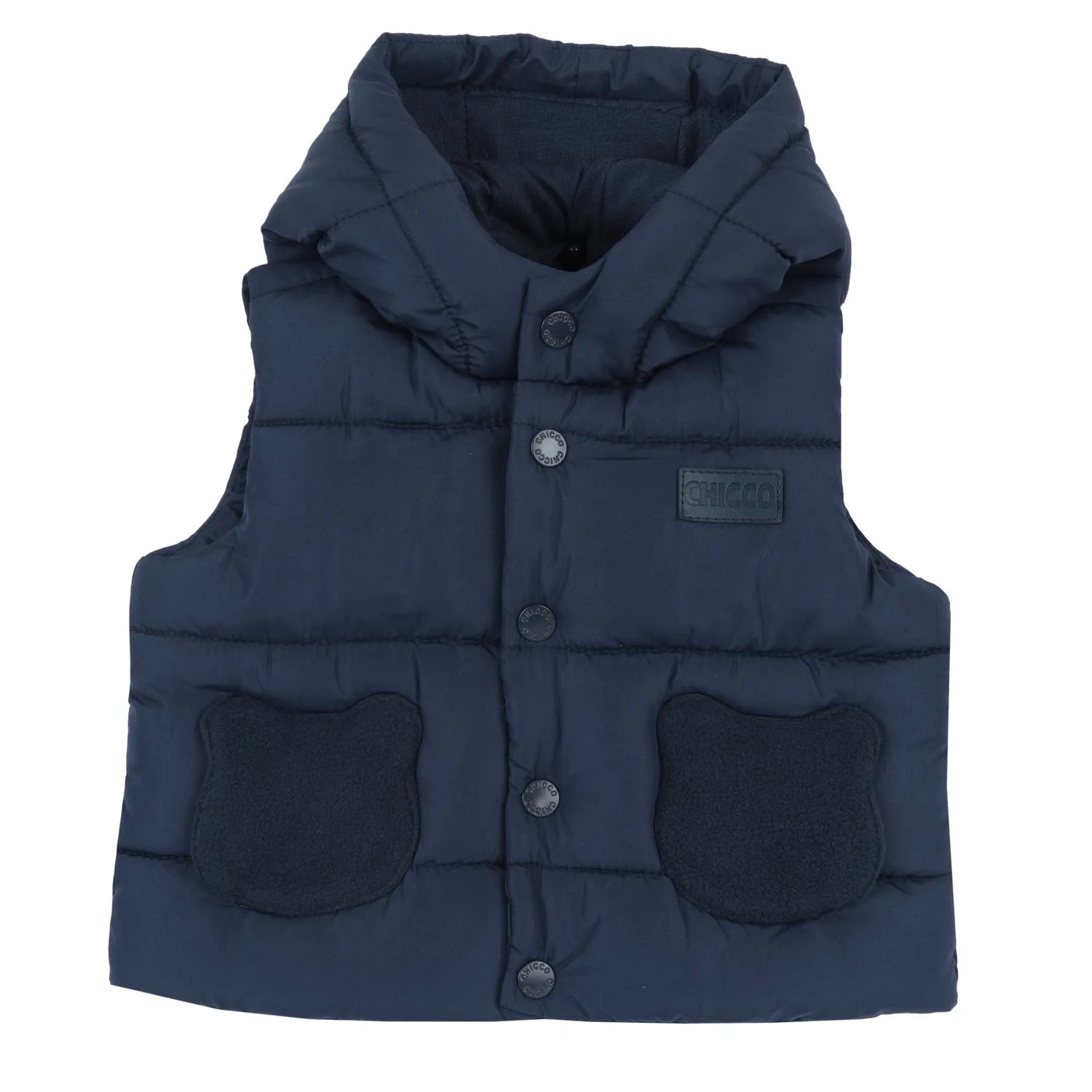 Boys Dark Blue Self Design Jacket
