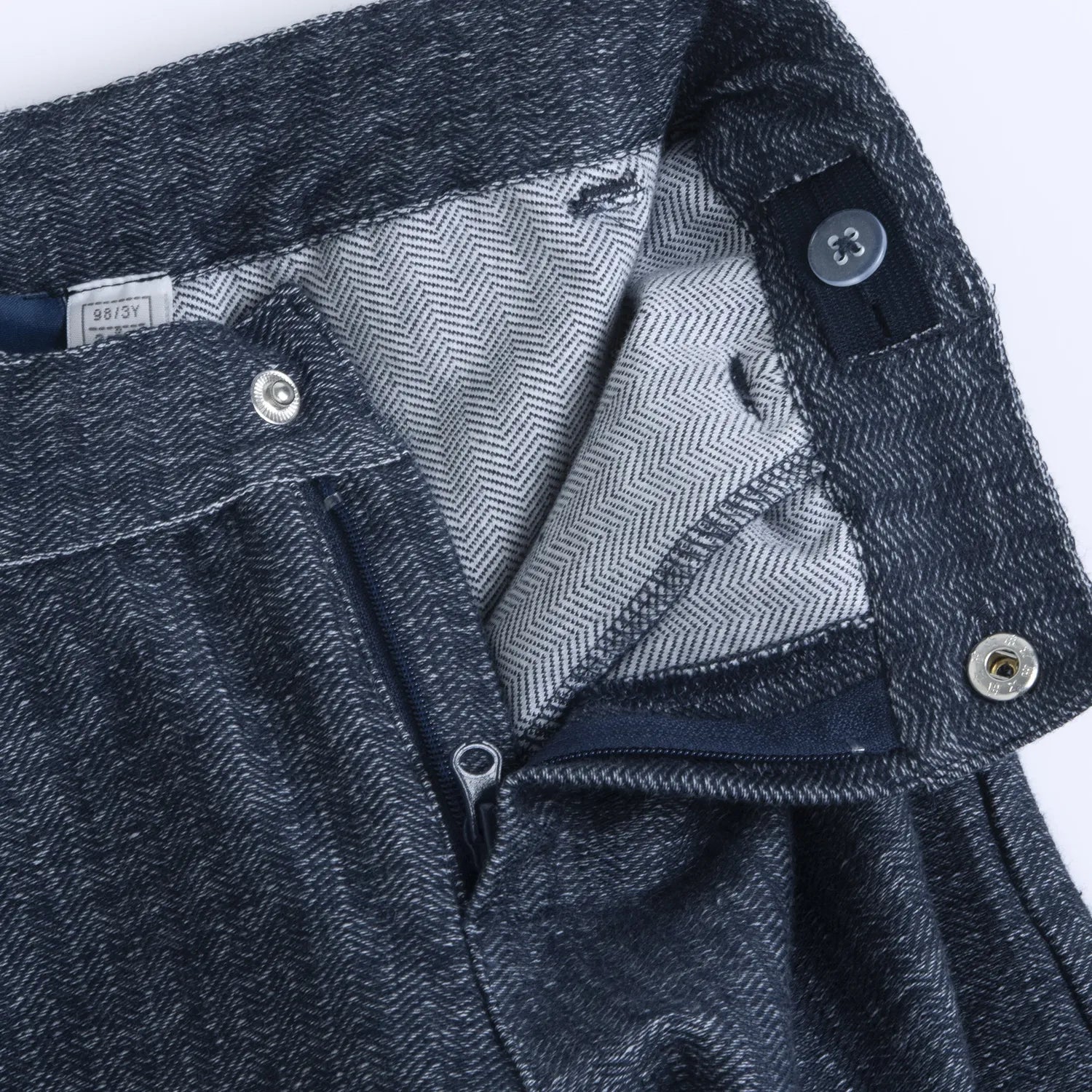 Boys Dark Blue Solid Jeans