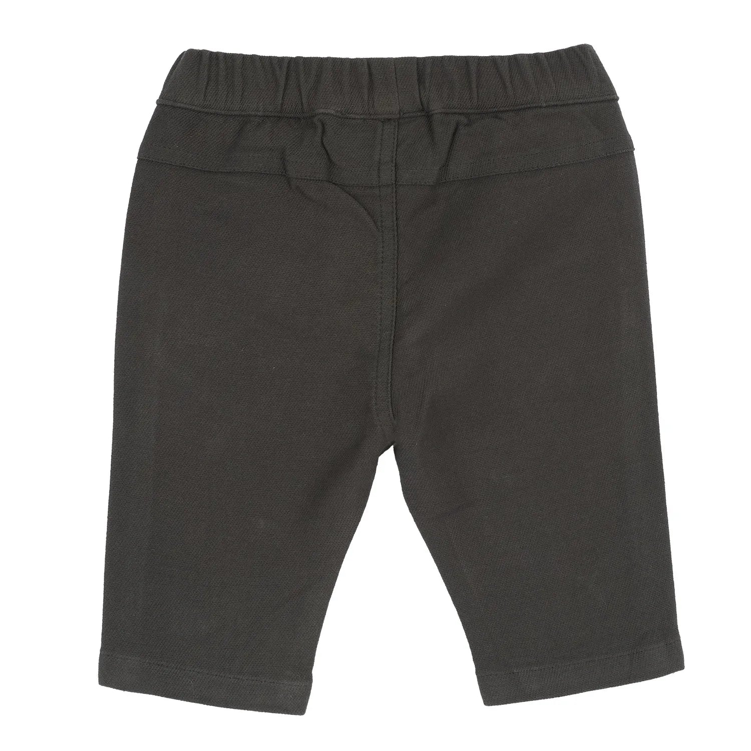 Boys Dark Grey Embroidered Trouser