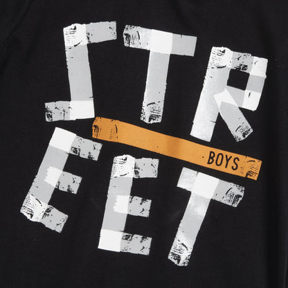 Boys Graphic Printed Round Neck T-shirt