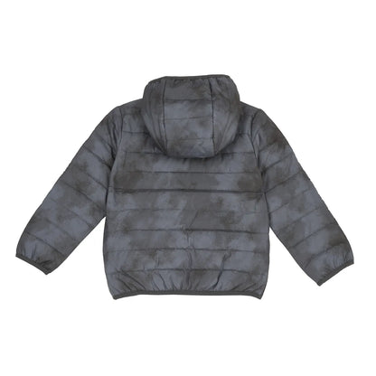 Boys Grey Printed Jacket