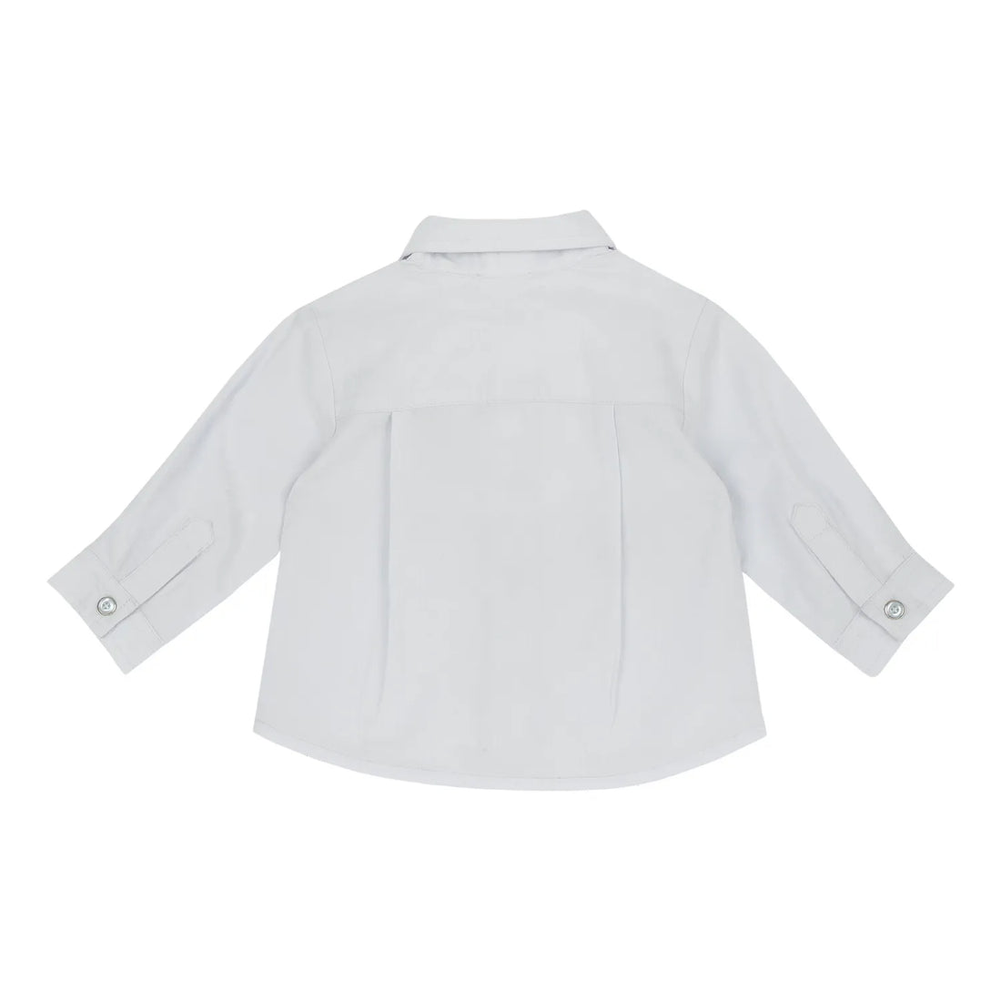 Boys Light Blue Embroidered Long Sleeve Shirt